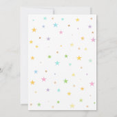 ユニコーン＆マーメイドテール招待状 | レインボーゴールド 招待状 (裏面)