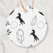 ユニコーン、ムーン&クリスタル優美なジュエリー包装 フェイバータグ (裏面)