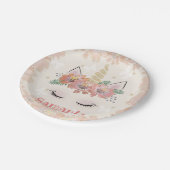 ユニコーン,ユニコーン顔パーソナライズされた, ペーパープレート (アングル)