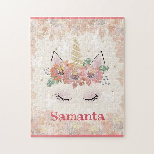 ユニコーン,ユニコーン顔,ジグパーソナライズされたソーパズル ジグソーパズル (縦)