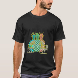 ユニコーン ユニコーン フルーツ フルーツ パイナップル 馬 馬 Tシャツ