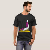 ユニコーン ヨガ エクササイズ Tシャツ (正面フル)