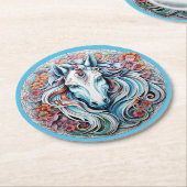 ユニコーン ラウンドペーパーコースター (アングル)