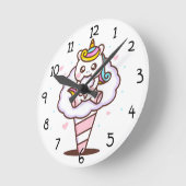 ユニコーン ラウンド壁時計 (傾斜)