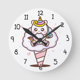 ユニコーン ラウンド壁時計