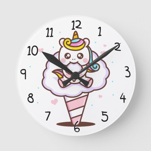 ユニコーン ラウンド壁時計 (正面)