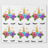 ユニコーン ラッピングペーパー (フラット)