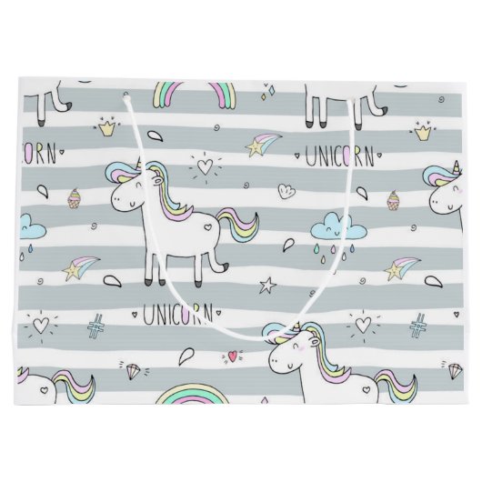 ユニコーン ラージペーパーバッグ (裏面)