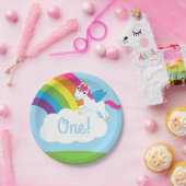 ユニコーン&レインボウズ子供の誕生日パーティーかわいい ペーパープレート (パーティー)