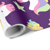 ユニコーン&レインボウ ラッピングペーパー (ロールコーナー)