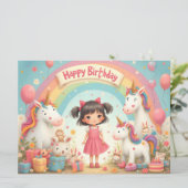 ユニコーン&レインボーと女の子誕生日 (スタンド正面)