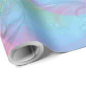 ユニコーン、レインボーらせん状のためのかわいこちゃんパイ女の子。 ラッピングペーパー (ロールコーナー)