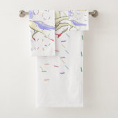 ユニコーン，レインボーカラフルルのタオル バスタオルセット (インサイチュ)