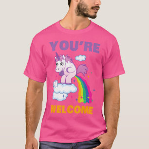 ユニコーン レインボー おなら うんち レインボーの起源 Tシャツ