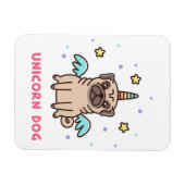 ユニコーン・レインボー・ドッグ マグネット (横)