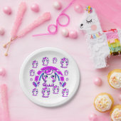 ユニコーン レインボー ペーパープレート | 女の子の誕生日 (パーティー)