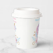 ユニコーン レインボー 誕生日 紙コップ 編集可能 (右)