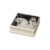 ユニコーン，レディ・ゴディーバ，エデンゴム印の庭 ラバースタンプ (スタンプ)