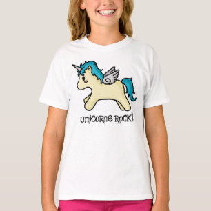 ユニコーン・ロックブルーTシャツ Tシャツ