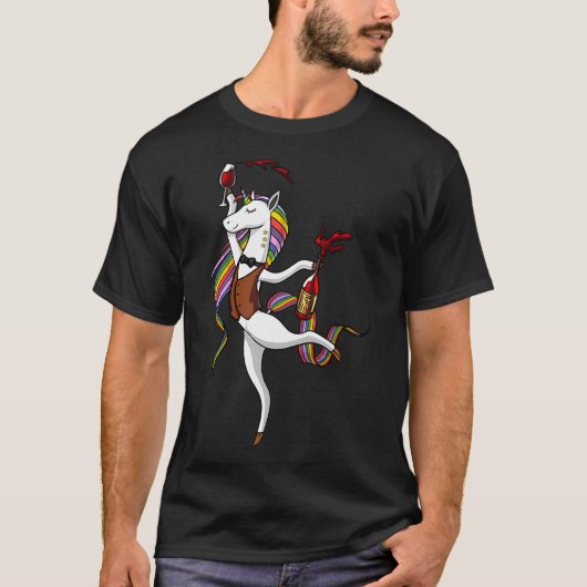 ユニコーン ワイン パーティー Tシャツ (正面)
