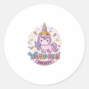 ユニコーン ワッフル ホーン ソサエティ プリント レディ アパレル グ ラウンドシール