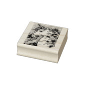 ユニコーン&ヴィオレット、ファンタジー馬のゴム印 ラバースタンプ (スタンプ)