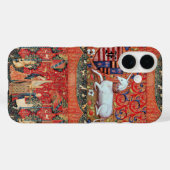 ユニコーン,中世ファンタジー花,フローラモノグラム Case-Mate iPhoneケース (裏面 (横))