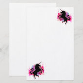 ユニコーン 便箋 (正面/裏面)