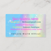 ユニコーン 名刺 (裏面)