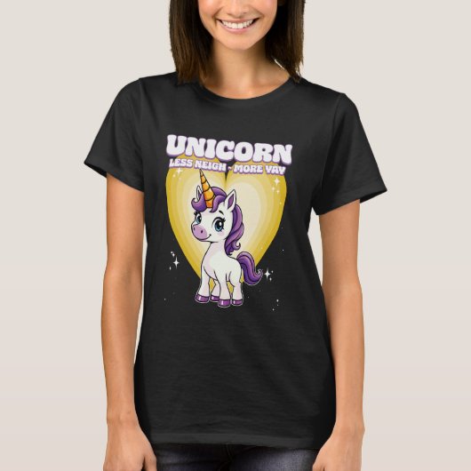 ユニコーン 吠えず 喜び ユニコーン Tシャツ (正面)