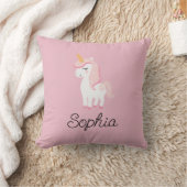 ユニコーン，妖精，魔法-名前をカスタムする クッション (ブランケット)