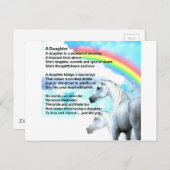 ユニコーン-娘の詩 ポストカード (正面/裏面)