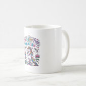 ユニコーン 平和 愛 ポーズ ユニコーン 白背景 S コーヒーマグカップ (正面右)