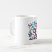 ユニコーン 平和 愛 ポーズ ユニコーン 白背景 S コーヒーマグカップ (正面左)
