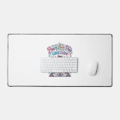 ユニコーン 平和 愛 ポーズ ユニコーン 白背景 S デスクマット (キーボード&マウス)