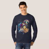 ユニコーン 幻想的な雲 ロマンティック 誕生日 Tシャツ (正面フル)