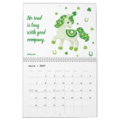 ユニコーン&引用文カラフルKute 2022 カレンダー (3月 2027)