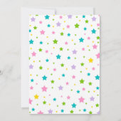 ユニコーン&恐竜誕生日招待状マジカル 招待状 (裏面)