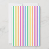 ユニコーン&恐竜誕生日招待状 (裏面)