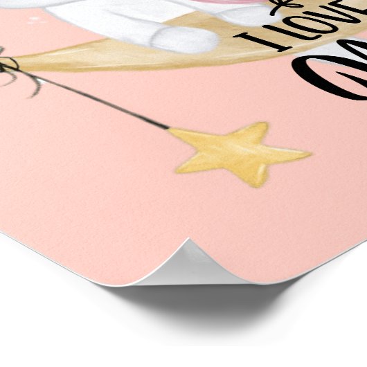 ユニコーン 愛してるよ 月と星の向こうまで ポスター (角)