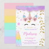 ユニコーン 招待状 (正面/裏面)