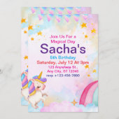 ユニコーン 招待状 (正面/裏面)