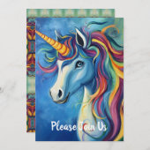 ユニコーン 招待状 (正面/裏面)