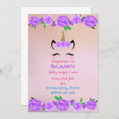 ユニコーン 招待状 (正面/裏面)