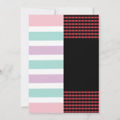 ユニコーン & 林業少年少女の誕生日招待状 招待状 (裏面)