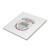 ユニコーン 植木鉢 グラフィックデザインTシャツ タイル (側面)