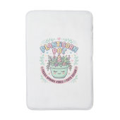 ユニコーン 植木鉢 グラフィックデザインTシャツ バスマット (正面縦)