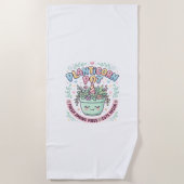 ユニコーン 植木鉢 グラフィックデザインTシャツ ビーチタオル (正面)