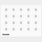 ユニコーン 植木鉢 グラフィックデザインTシャツ ラウンドシール (シート)