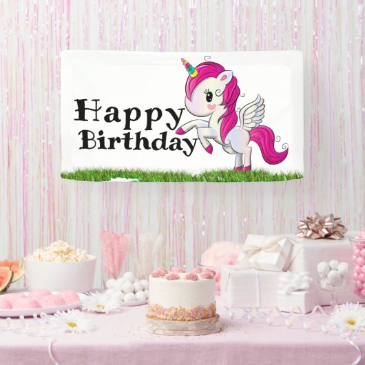 ユニコーン 横断幕 (パーティー)